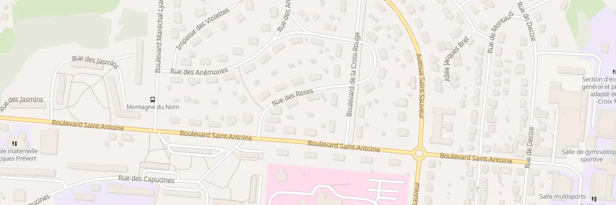 Plan du 8 Rue des Roses au Creusot