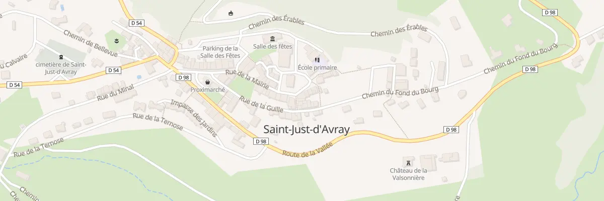 Plan du 14 Mte des Canuts à Saint-Just-d’Avray