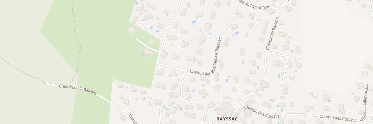 Plan du 282 Che des Bastides de Bayssac à Lavilledieu