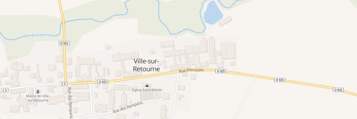 Plan du 26 Rue Grand’Rue à Ville-sur-Retourne