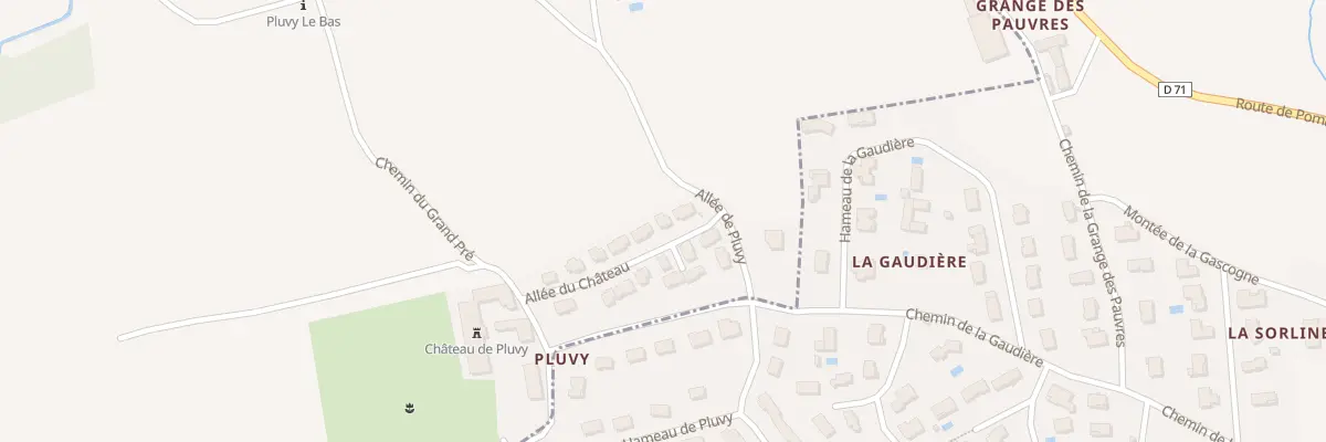 Plan du 42 All du Château à Pomeys