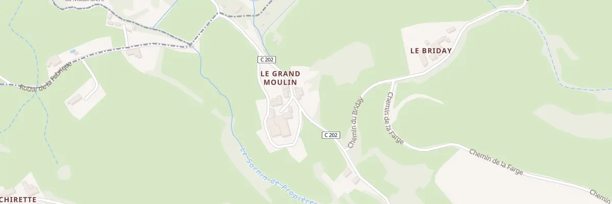 Plan du 195 Che du Grand Moulin à Propières