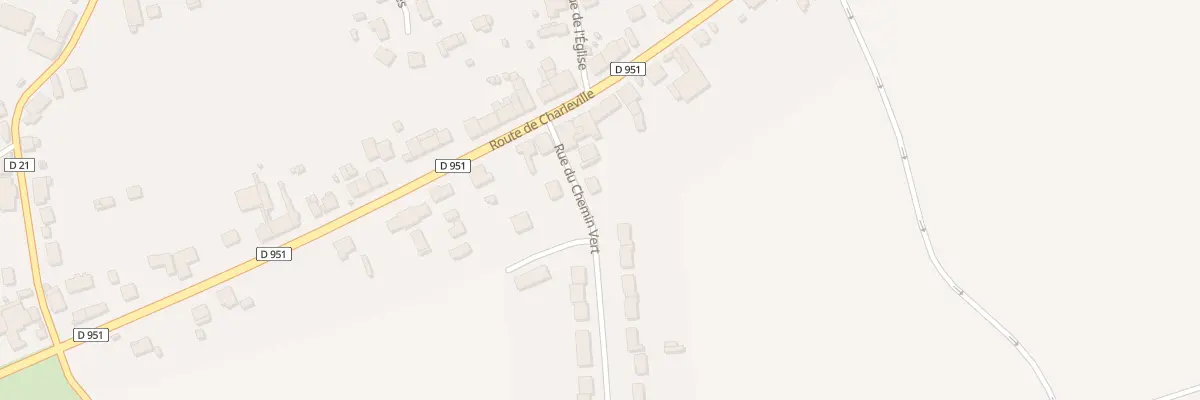 Plan du 1 Rue du Chemin Vert à Novy-Chevrières