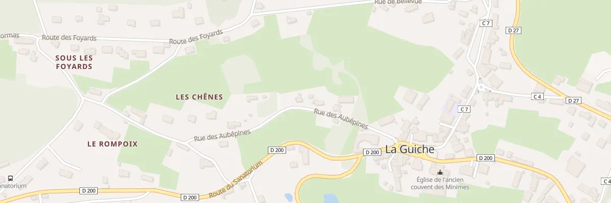 Plan du 188 Rue des Aubépines à La Guiche