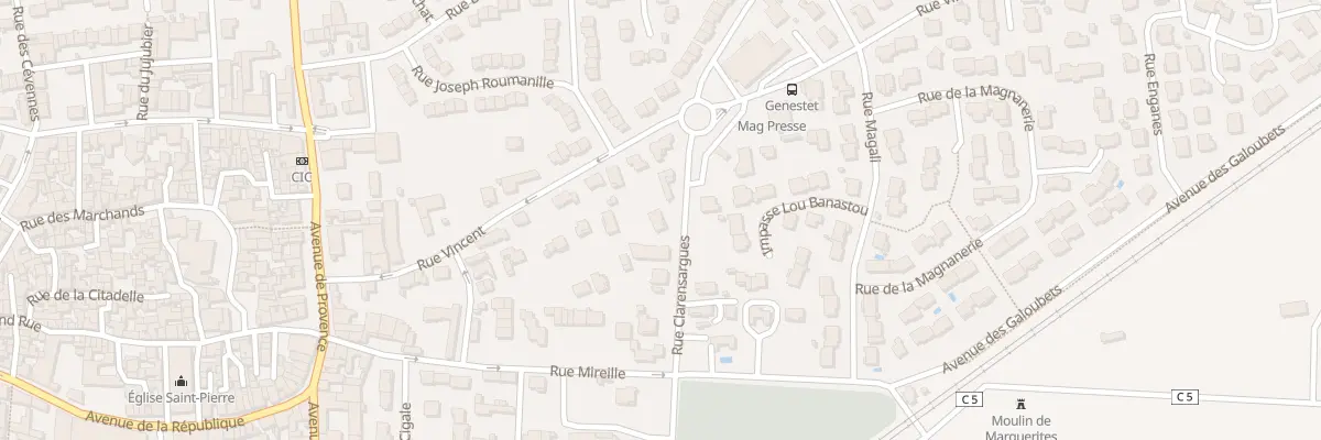 Plan du 7 Rue Clarensargues à Marguerittes