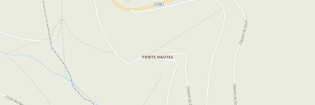 Plan du 5005 Les Fonts Hautes à Saint-Pierre-sur-Doux