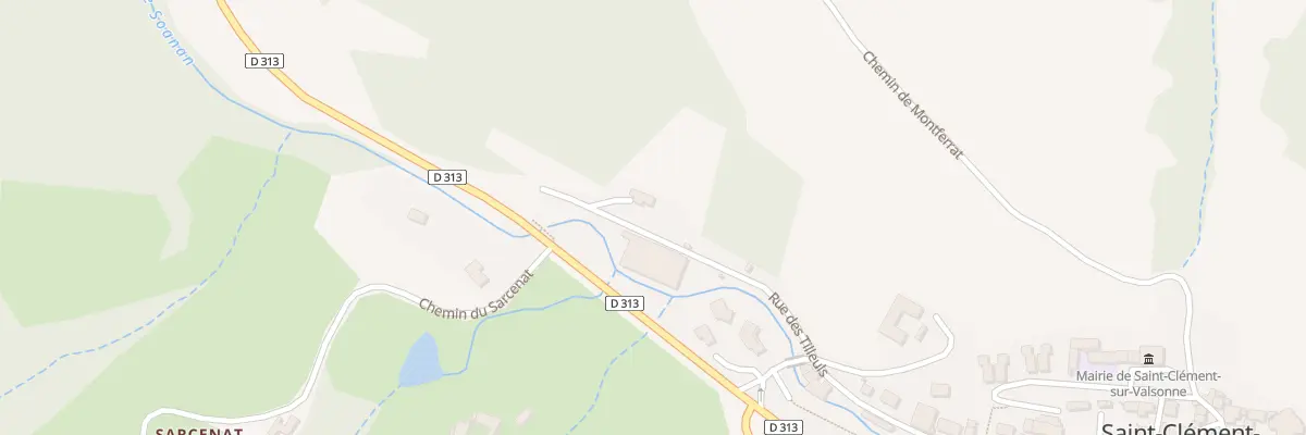 Plan du 2 Rue des Tilleuls à Saint-Clément-sur-Valsonne
