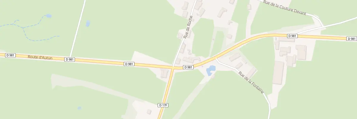 Plan du 2 Rue de Roche à Magnien