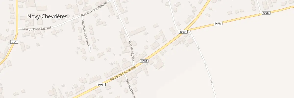 Plan du 55 Rte de Charleville à Novy-Chevrières