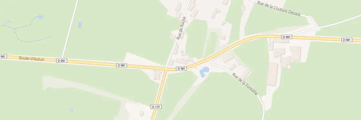Plan du 1 Rte d’Autun à Magnien