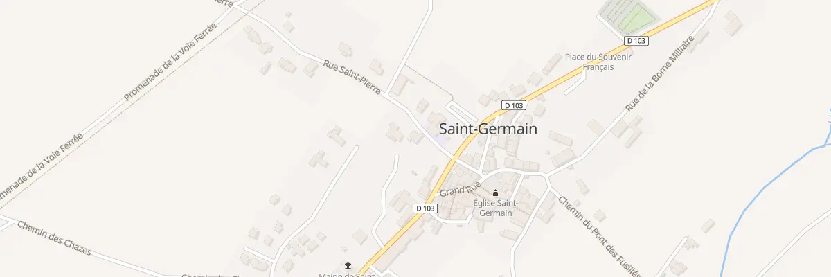 Plan du 45 Rue Saint Pierre à Saint-Germain