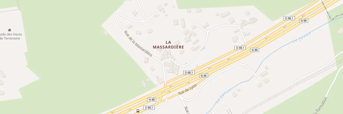Plan du 7 Rue des Marandes à Saint-Étienne
