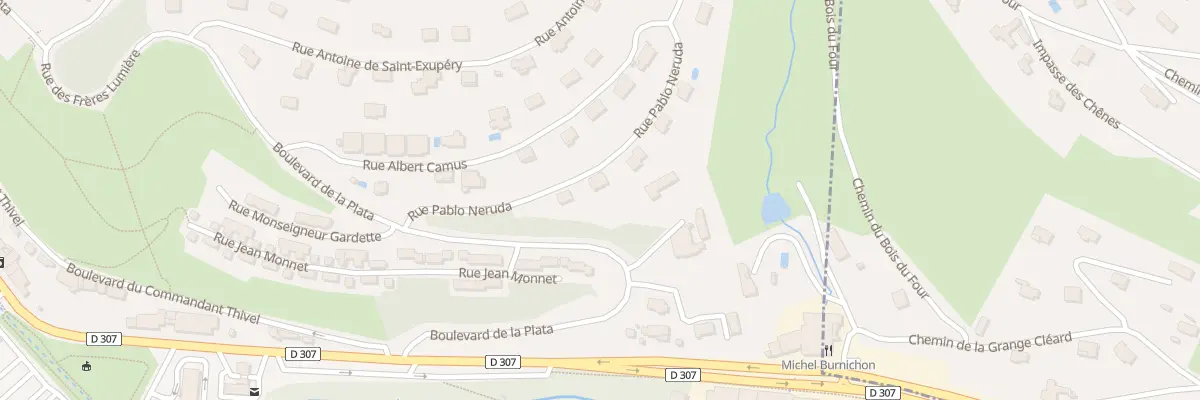Plan du 6 Rue PABLO NERUDA à Tarare