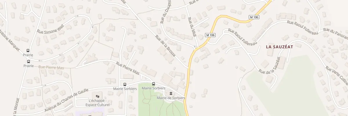 Plan du 1 Rue de la Brosse à Sorbiers