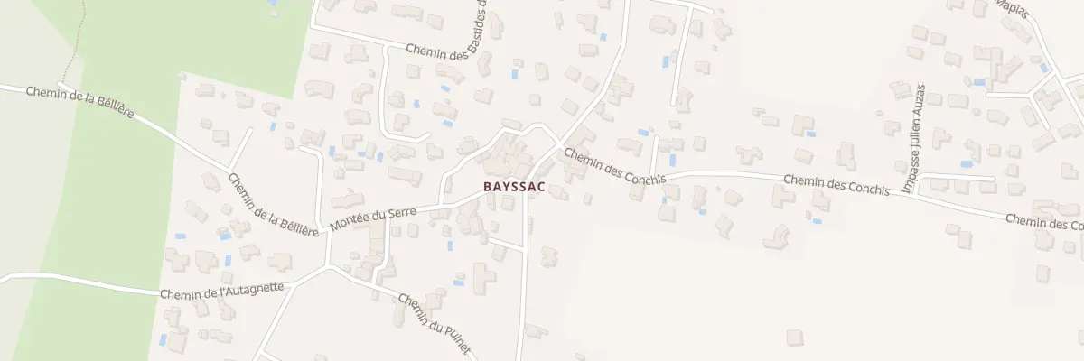 Plan du 325 Che de Bayssac à Lavilledieu