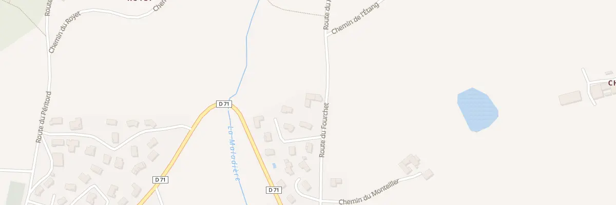 Plan du 319 Rte du Fourchet à Pomeys