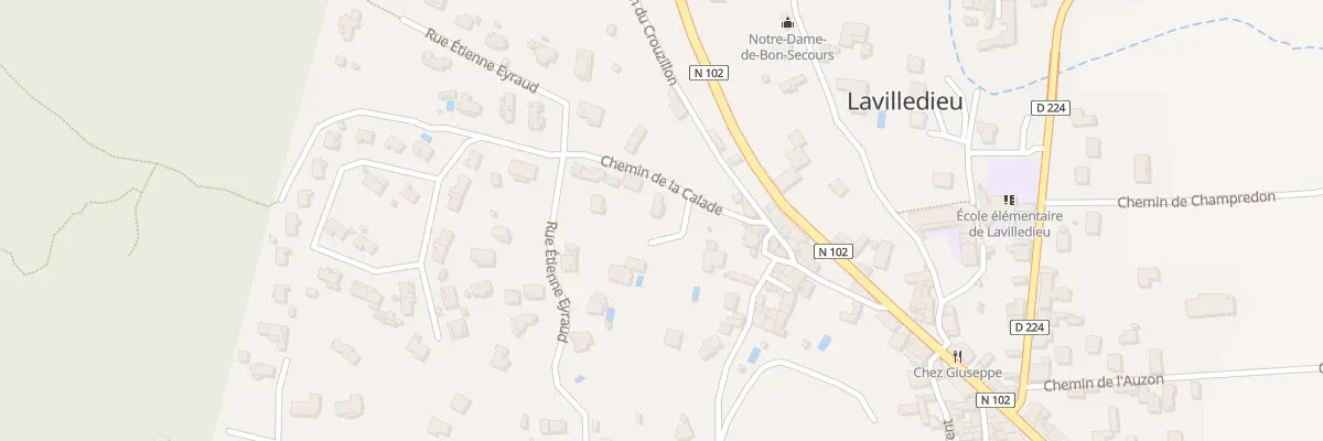 Plan du 85 Che de la Calade à Lavilledieu