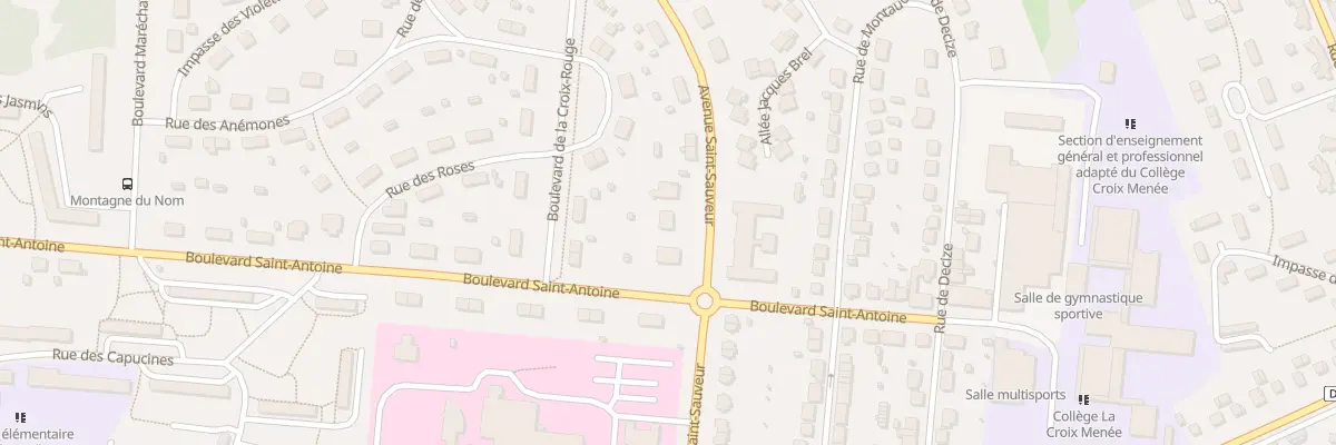 Plan du 5 Av Saint-sauveur au Creusot