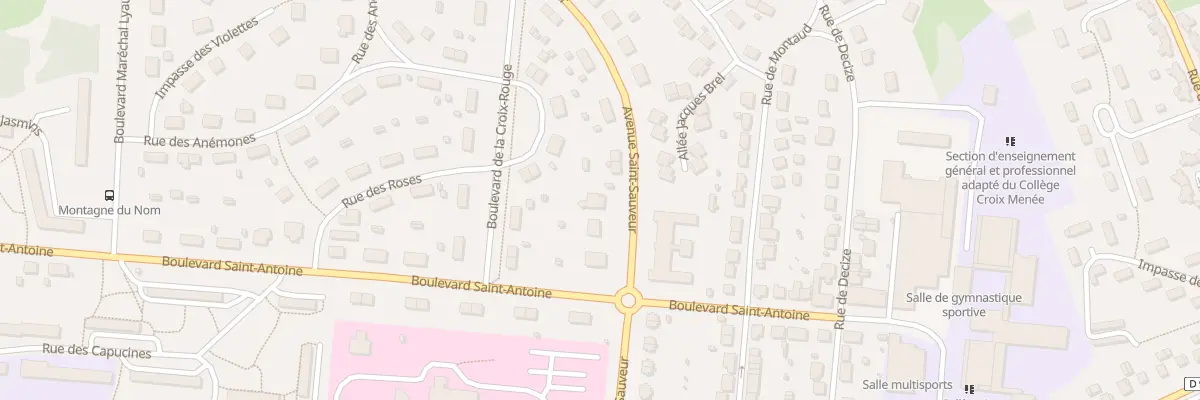 Plan du 7 Av Saint-sauveur au Creusot