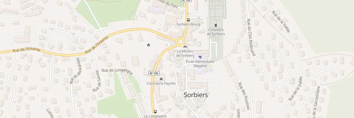 Plan du 10 Rue Claudius Remilleux à Sorbiers