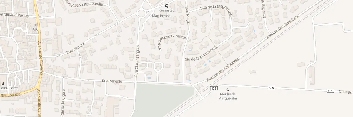 Plan du 7 Rue Magali à Marguerittes