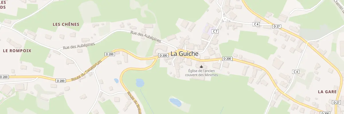 Plan du 13 Rte du Sanatorium à La Guiche