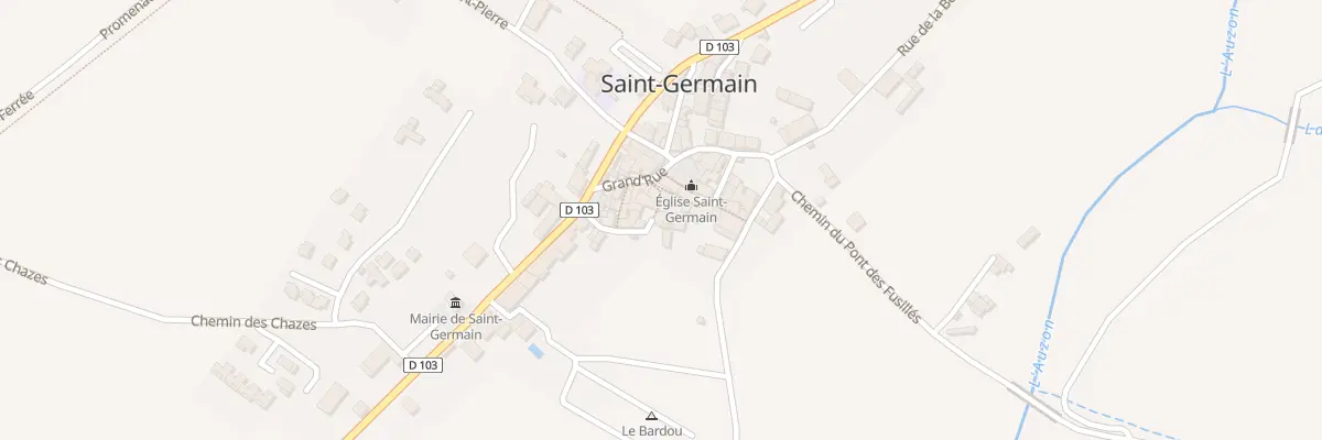 Plan du 70 Rue du Courtiol à Saint-Germain