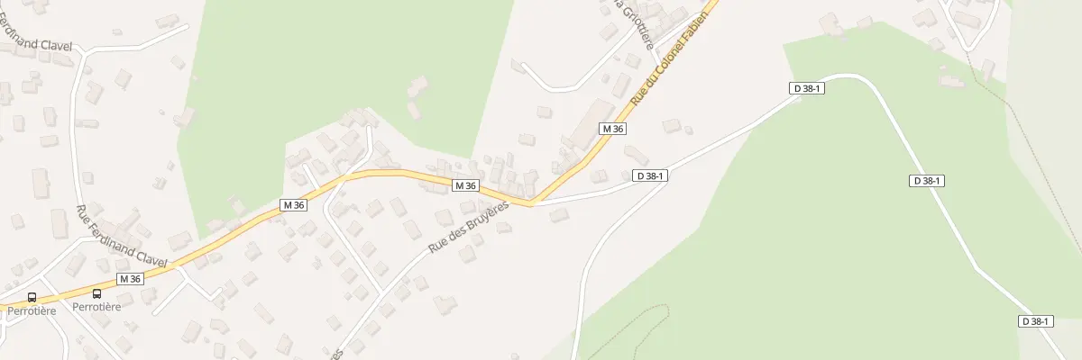 Plan du 95 Rue du Col Fabien à Saint-Étienne