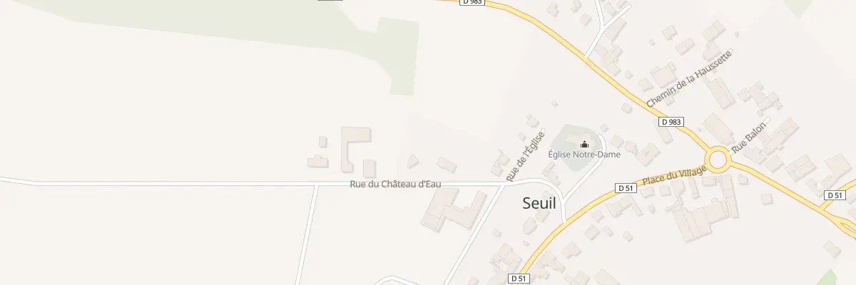 Plan du 12 Rue du Chateau d’Eau à Seuil