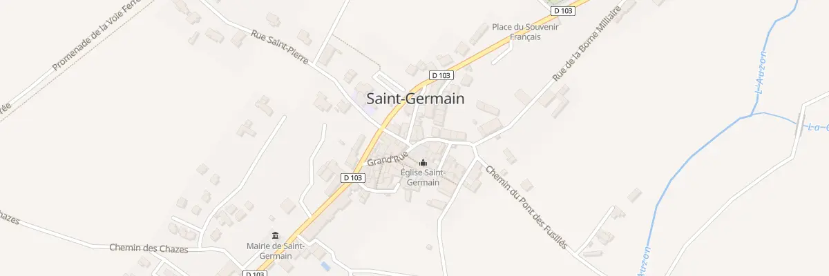 Plan du 1 Pl de l’Eglise à Saint-Germain