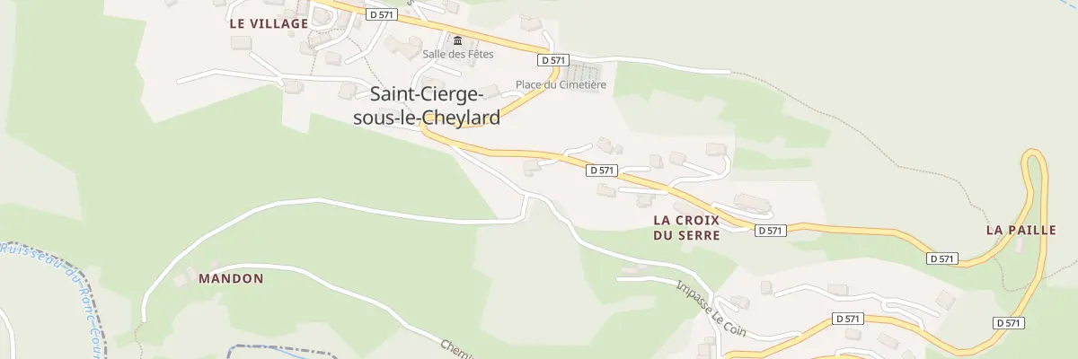 Plan du 2325 Rte de Saint Cierge à Saint-Cierge-sous-le-Cheylard