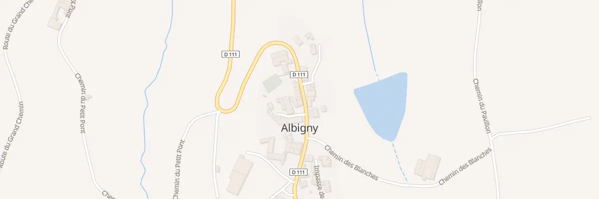 Plan du 5225 Albigny à Montrottier