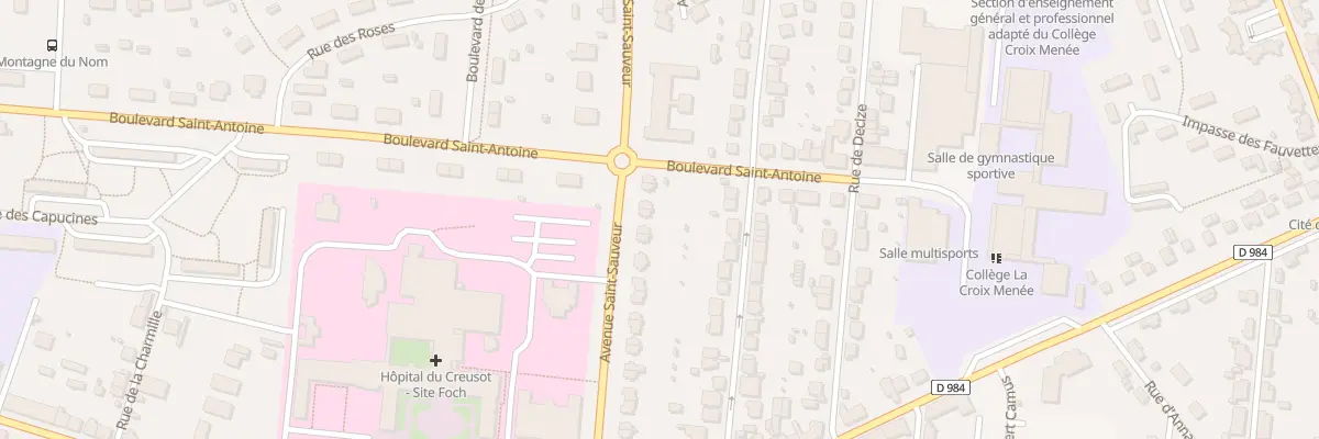 Plan du 38 Av Saint-sauveur au Creusot