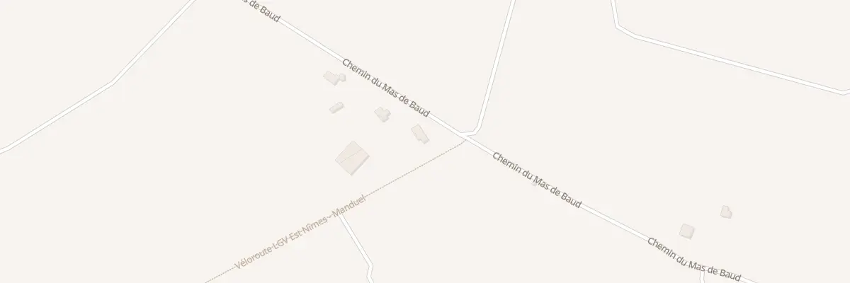 Plan du 1300C Che du Mas de Beaud à Bouillargues
