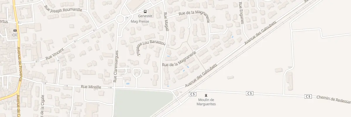 Plan du 3 Rue de la Magnanerie à Marguerittes