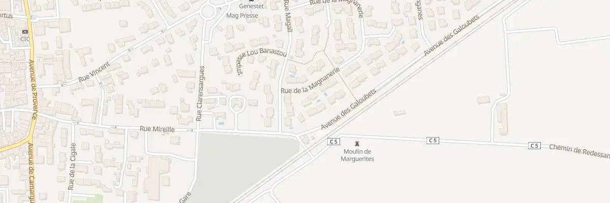 Plan du 2 Rue de la Magnanerie à Marguerittes
