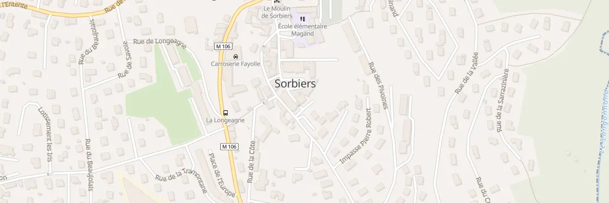 Plan du 9 Rue Rambert Faure à Sorbiers