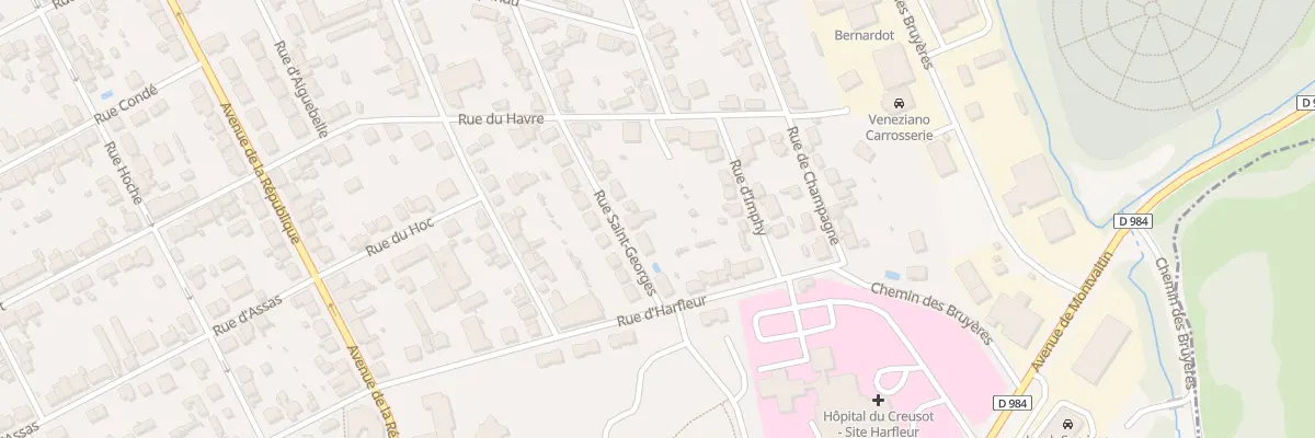 Plan du 25 Rue Saint-georges au Creusot