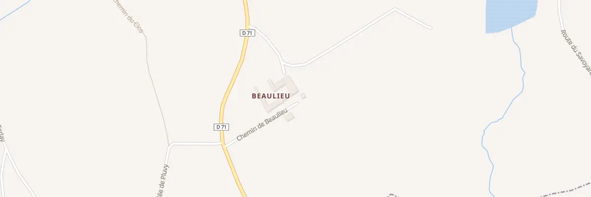 Plan de Beaulieu à Pomeys