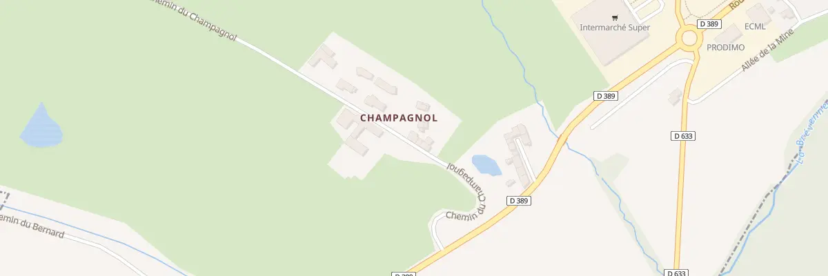 Plan du 220 Che du Champagnol à Souzy