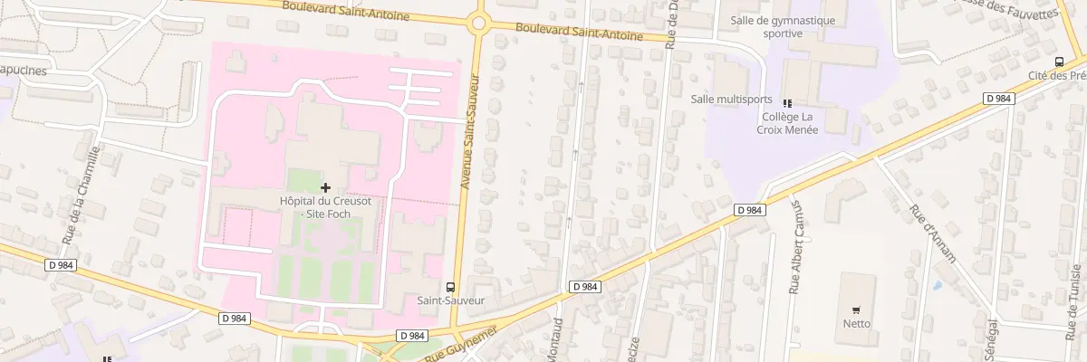 Plan du 23 Rue de Montaud au Creusot