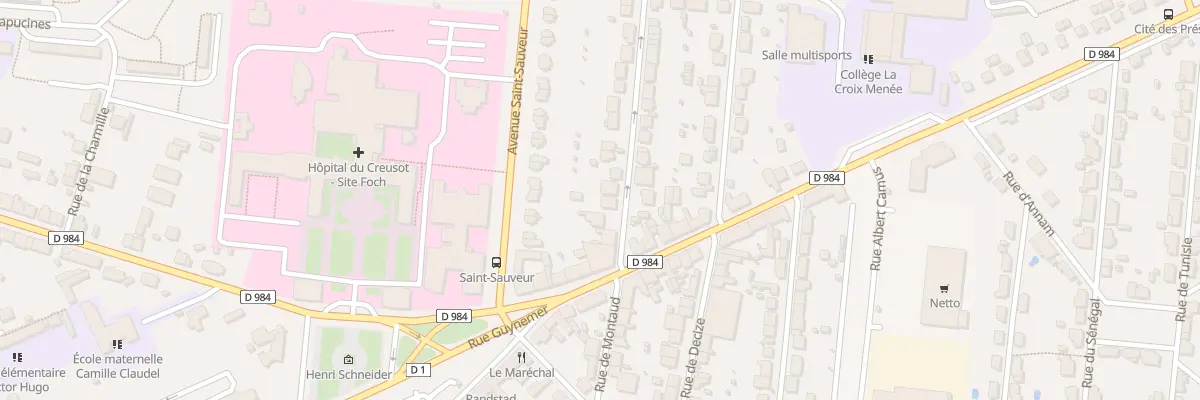 Plan du 15 Rue de Montaud au Creusot