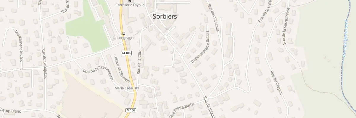 Plan du 4 Rue de Briançon à Sorbiers