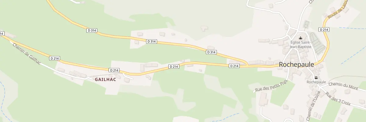 Plan du 350 Rte de Saint-agrève à Rochepaule