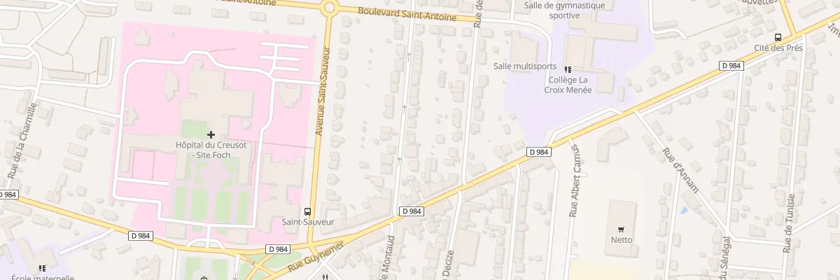 Plan du 26 Rue de Montaud au Creusot