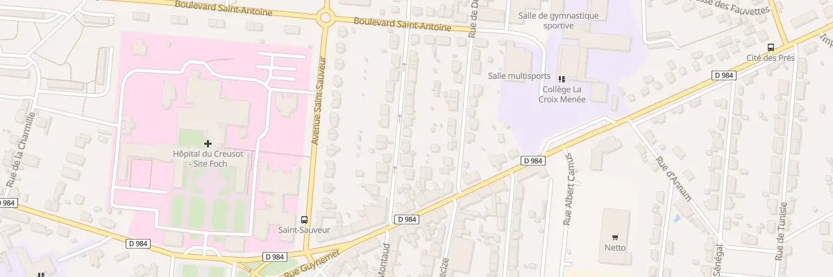 Plan du 28 Rue de Montaud au Creusot