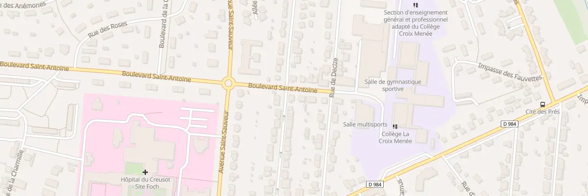 Plan du 42 Rue de Montaud au Creusot