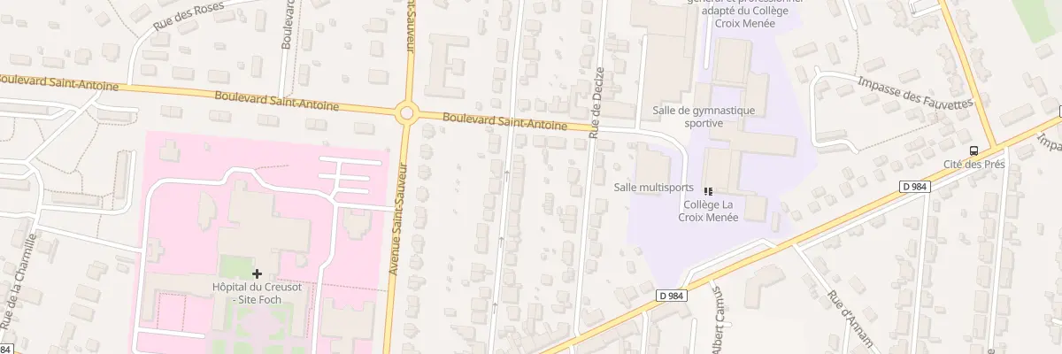 Plan du 38B Rue de Montaud au Creusot