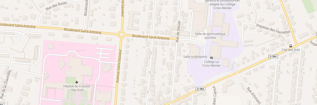 Plan du 40 Rue de Montaud au Creusot