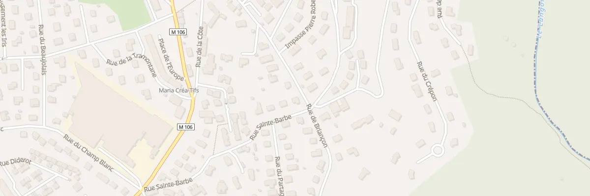 Plan du 14 Rue de Briançon à Sorbiers